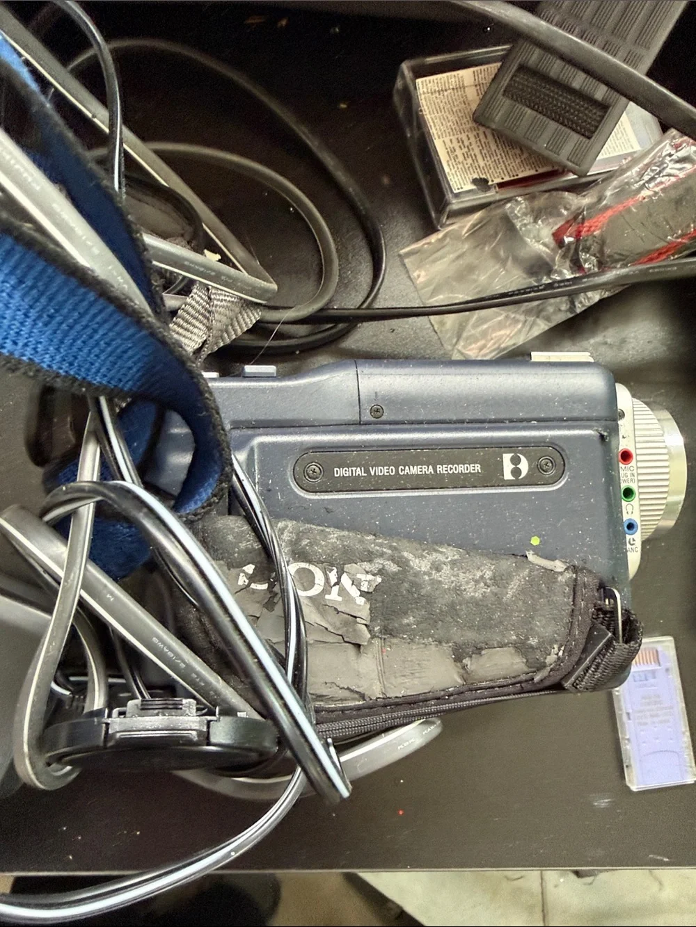 McGregor camera bag and Sony digital 8 recorder untested